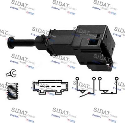 Sidat 5.140048A2 - Interruttore luce freno www.autoricambi360.it