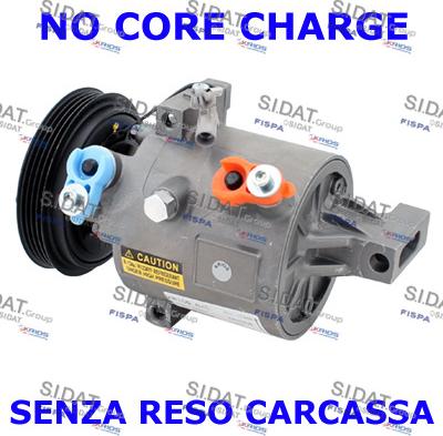 Sidat 1.2195R - Compressore, Climatizzatore www.autoricambi360.it