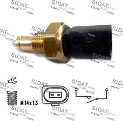 Sidat 3.234150A2 - Interruttore, Luce di retromarcia www.autoricambi360.it