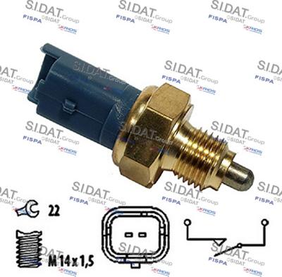 Sidat 3.234181A2 - Interruttore, Luce di retromarcia www.autoricambi360.it