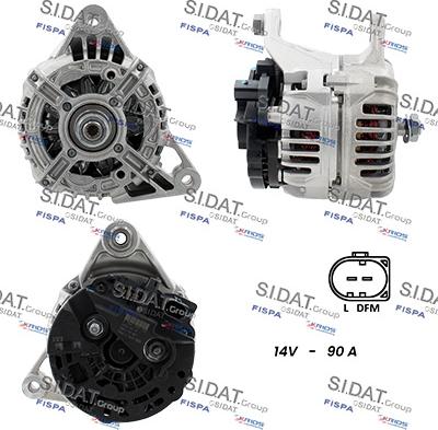 Sidat A12BH0499 - Alternatore www.autoricambi360.it