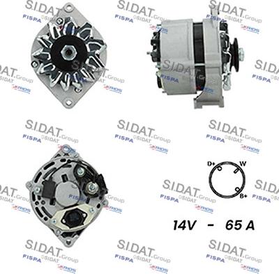 Sidat A12BH0455A2 - Alternatore www.autoricambi360.it