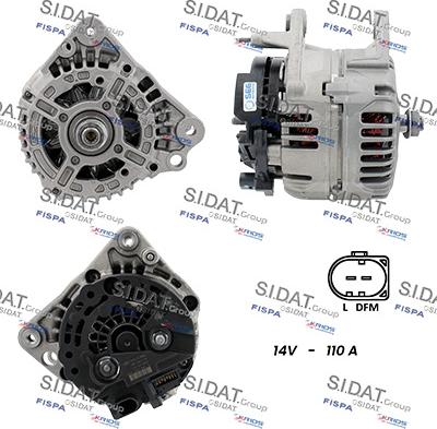 Sidat A12BH0400 - Alternatore www.autoricambi360.it