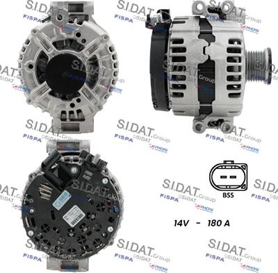 Sidat A12BH0512 - Alternatore www.autoricambi360.it