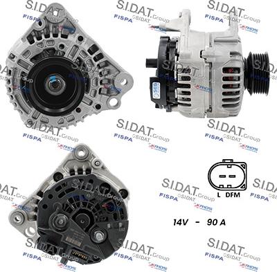 Sidat A12BH0529 - Alternatore www.autoricambi360.it