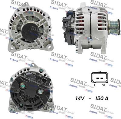 Sidat A12BH0577A2 - Alternatore www.autoricambi360.it