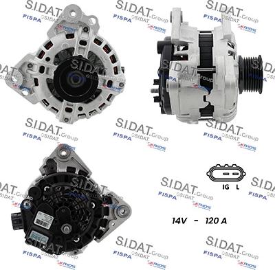 Sidat A12BH0698 - Alternatore www.autoricambi360.it