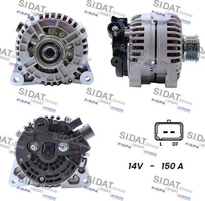 Sidat A12BH0004A2 - Alternatore www.autoricambi360.it