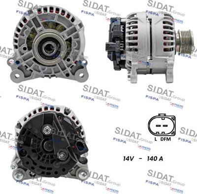 Sidat A12BH0005 - Alternatore www.autoricambi360.it