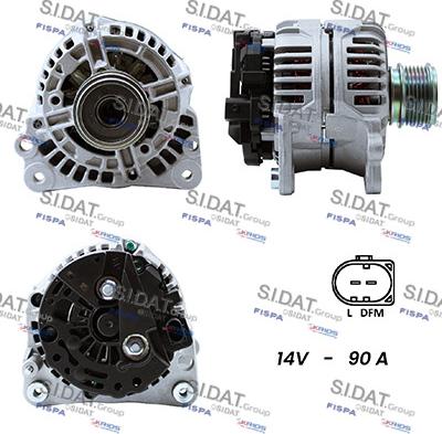 Sidat A12BH0010A2 - Alternatore www.autoricambi360.it
