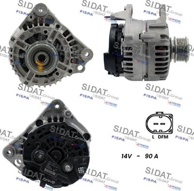 Sidat A12BH0010 - Alternatore www.autoricambi360.it