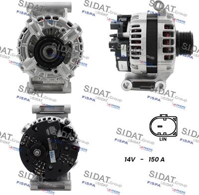 Sidat A12BH0106 - Alternatore www.autoricambi360.it
