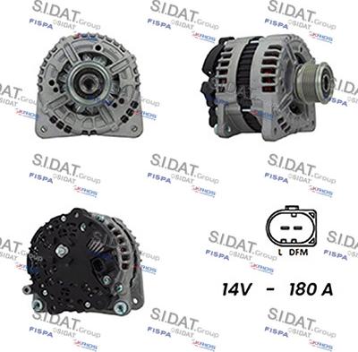 Sidat A12BH0185A2 - Alternatore www.autoricambi360.it