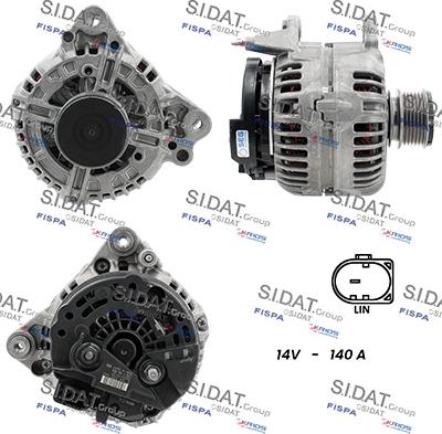 Sidat A12BH0188 - Alternatore www.autoricambi360.it