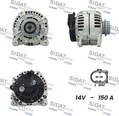 Sidat A12BH0130A2 - Alternatore www.autoricambi360.it