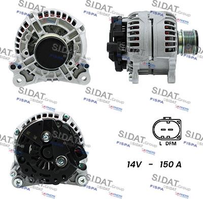 Sidat A12BH0843A2 - Alternatore www.autoricambi360.it