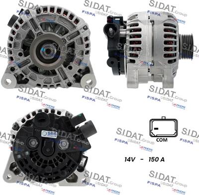 Sidat A12BH0808 - Alternatore www.autoricambi360.it