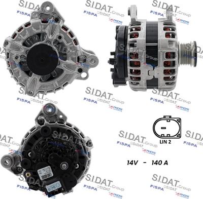 Sidat A12BH0882 - Alternatore www.autoricambi360.it