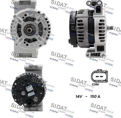 Sidat A12BH0887 - Alternatore www.autoricambi360.it