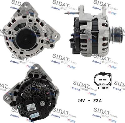 Sidat A12BH0839 - Alternatore www.autoricambi360.it