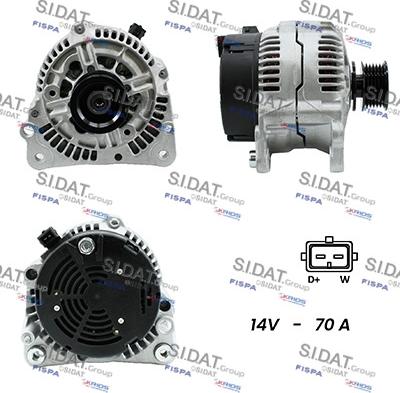 Sidat A12BH0834A2 - Alternatore www.autoricambi360.it