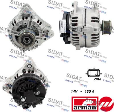 Sidat A12BH0291AS - Alternatore www.autoricambi360.it