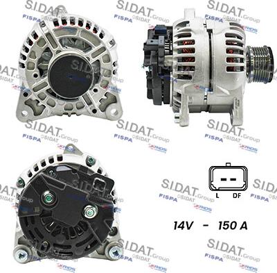Sidat A12BH0293A2 - Alternatore www.autoricambi360.it