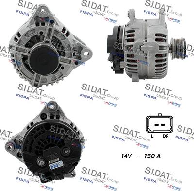 Sidat A12BH0293 - Alternatore www.autoricambi360.it