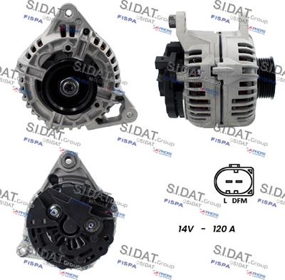 Sidat A12BH0240A2 - Alternatore www.autoricambi360.it