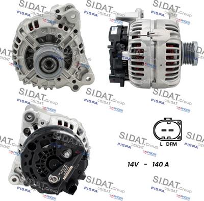 Sidat A12BH0255 - Alternatore www.autoricambi360.it