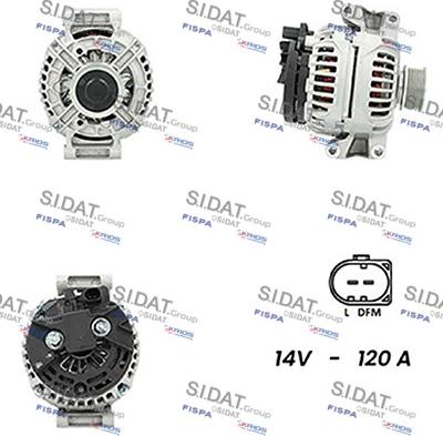 Sidat A12BH0740A2 - Alternatore www.autoricambi360.it