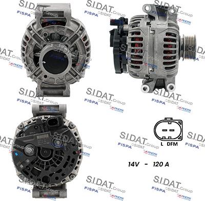 Sidat A12BH0740 - Alternatore www.autoricambi360.it