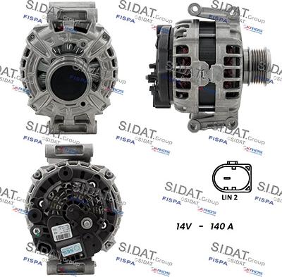 Sidat A12BH0754 - Alternatore www.autoricambi360.it
