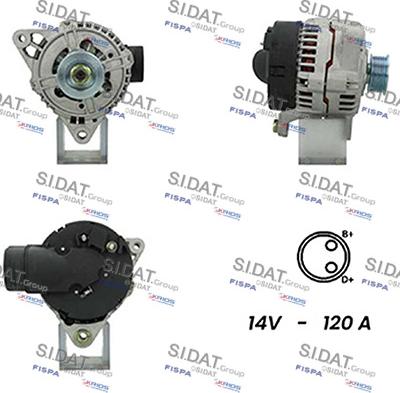 Sidat A12BH0736A2 - Alternatore www.autoricambi360.it