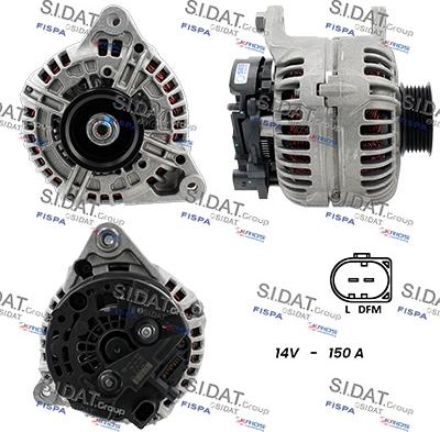 Sidat A12BH0737 - Alternatore www.autoricambi360.it