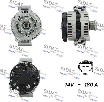 Sidat A12BH0778AS - Alternatore www.autoricambi360.it
