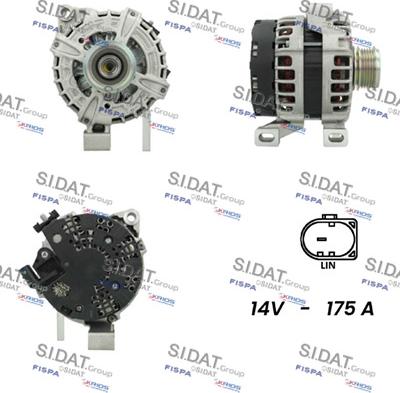 Sidat A12BH1098 - Alternatore www.autoricambi360.it