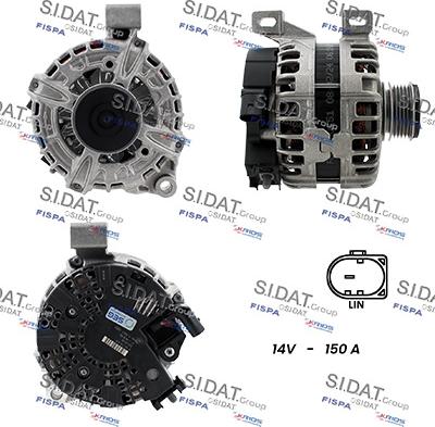 Sidat A12BH1092 - Alternatore www.autoricambi360.it