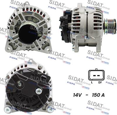 Sidat A12BH1012A2 - Alternatore www.autoricambi360.it