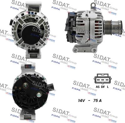 Sidat A12BH1153A2 - Alternatore www.autoricambi360.it