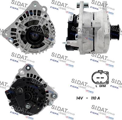 Sidat A12BH1165A2 - Alternatore www.autoricambi360.it