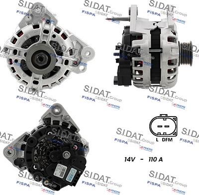 Sidat A12BH1165 - Alternatore www.autoricambi360.it