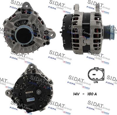 Sidat A12BH1341 - Alternatore www.autoricambi360.it