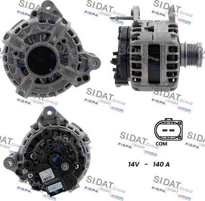 Sidat A12BH1358 - Alternatore www.autoricambi360.it