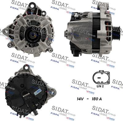 Sidat A12BH1357 - Alternatore www.autoricambi360.it