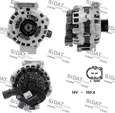 Sidat A12BH1369 - Alternatore www.autoricambi360.it