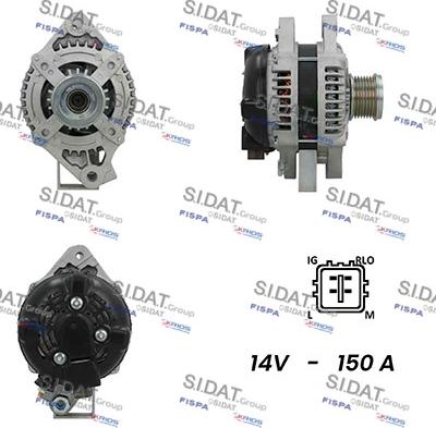 Sidat A12DE0497A2 - Alternatore www.autoricambi360.it