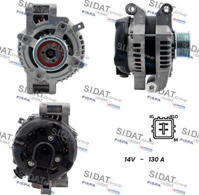 Sidat A12DE0119 - Alternatore www.autoricambi360.it