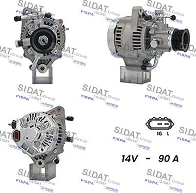 Sidat A12DE0897A2 - Alternatore www.autoricambi360.it