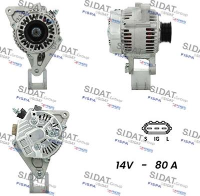 Sidat A12DE0373A2 - Alternatore www.autoricambi360.it